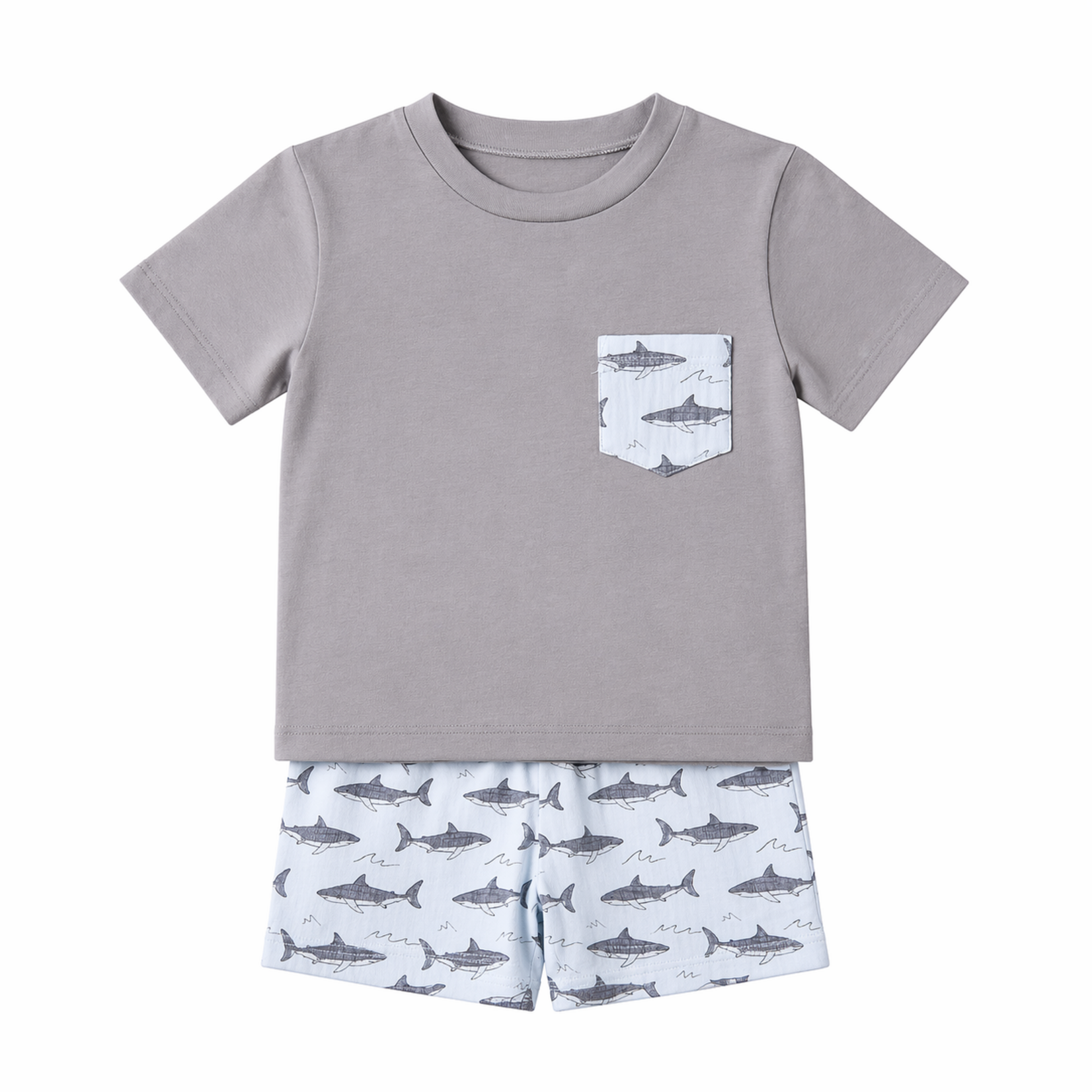 Emma Jean Shark Boys Short Set