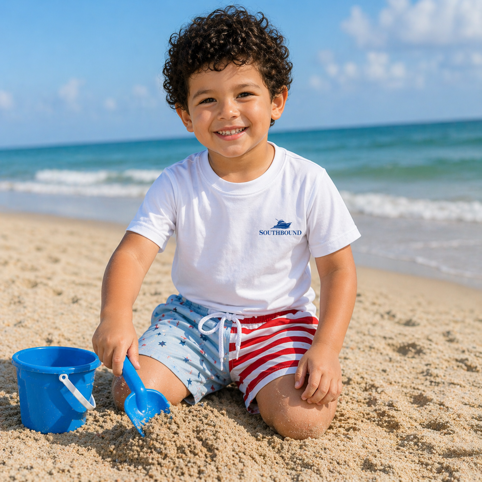 SouthBound Stars & Stripes Swim Trunks