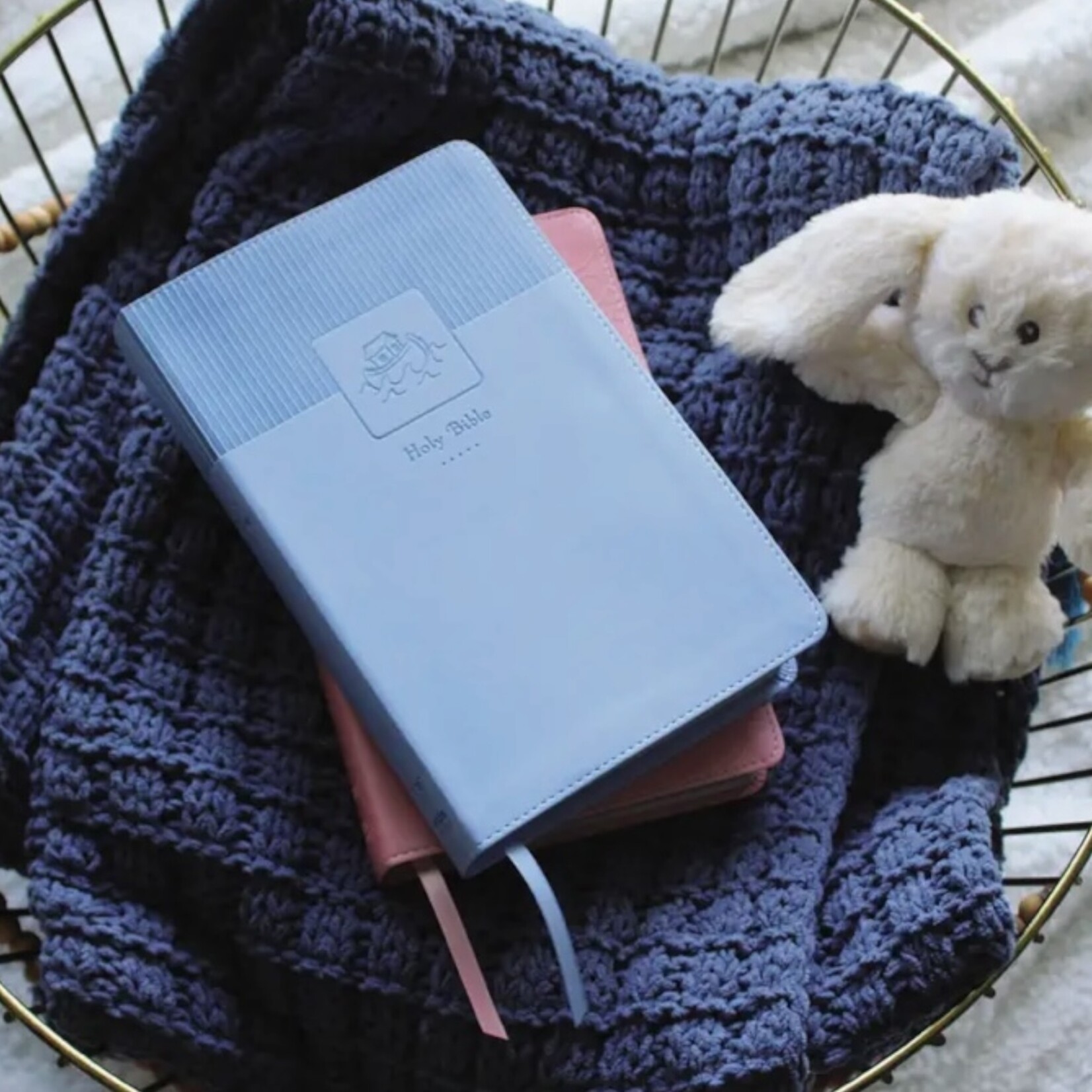 Zonder Kids NIV Baby Gift Bible Leathersoft Blue