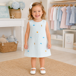 My Little Hoppers Embroidered Under The Sea Shift Dress
