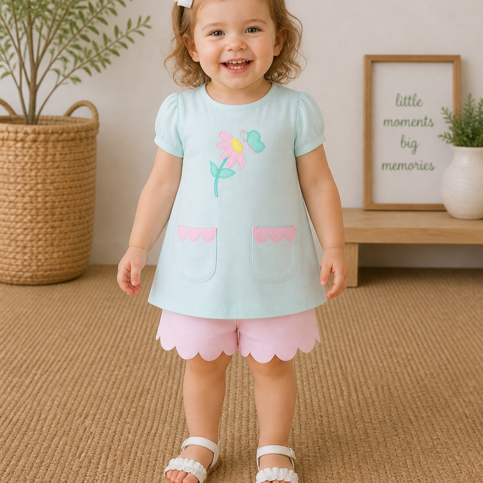 Ishtex Butterfly Girl Short Set