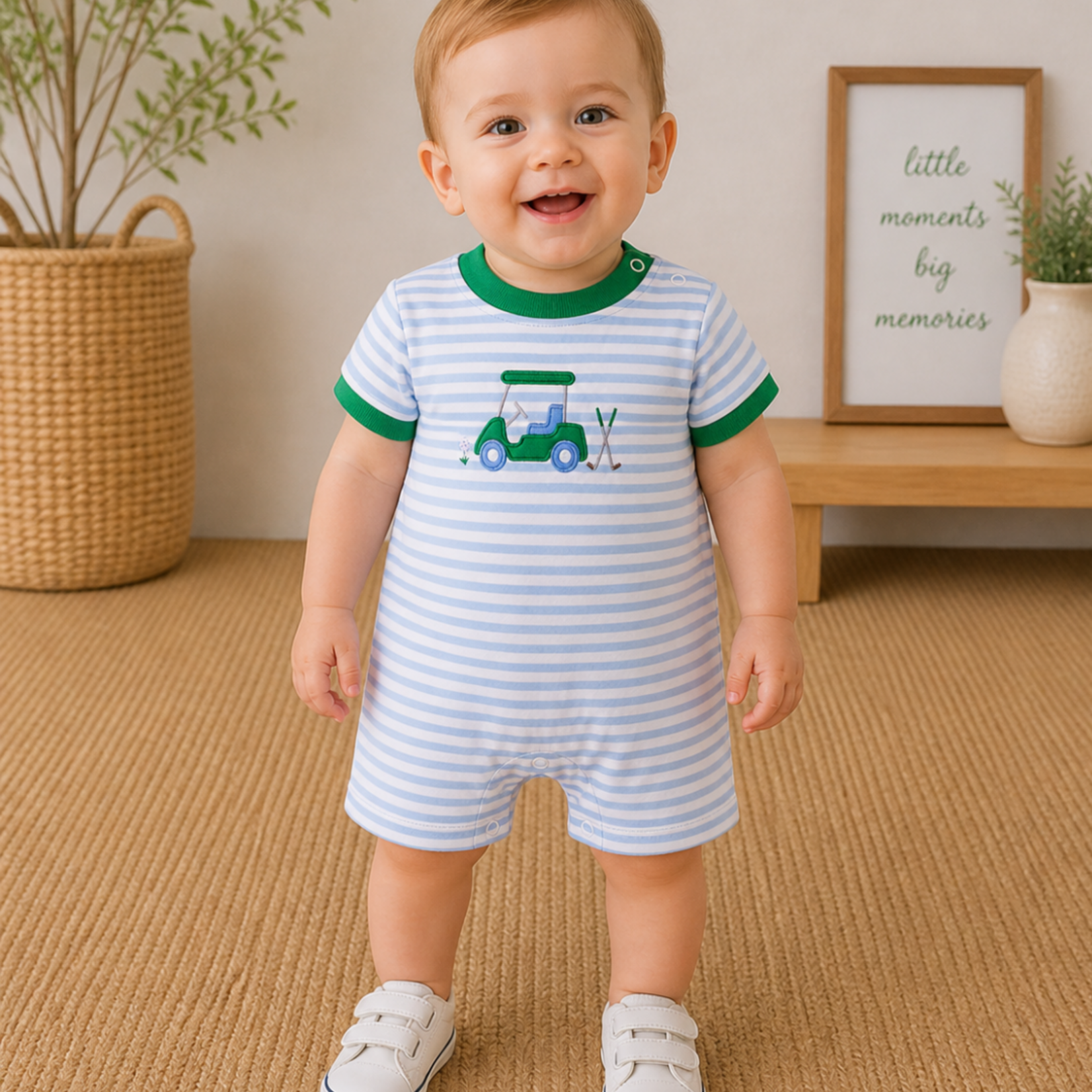 Ishtex Golf Cart Boy Romper