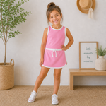 Millie Jay Pink & White Aria Skort Set