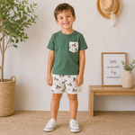 Emma Jean Green Mallard Duck Short Set