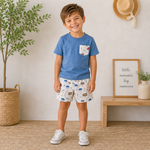 Emma Jean Gone Fishing Boys Short Set