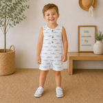 Emma Jean Shark Boys Romper