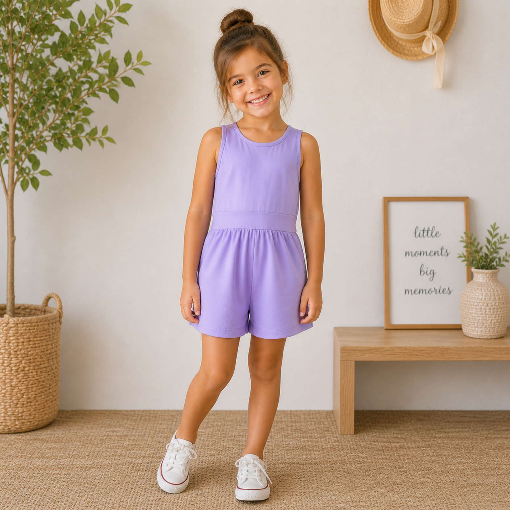 Emma Jean Purple Layla Athletic Romper