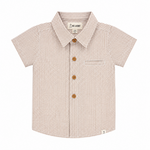 Me & Henry Beige Micro Plaid Newport Shirt