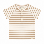 Me & Henry Beige White Raglan Henley