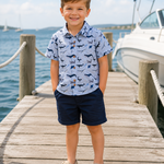 Me & Henry Blue Whale Maui Shirt