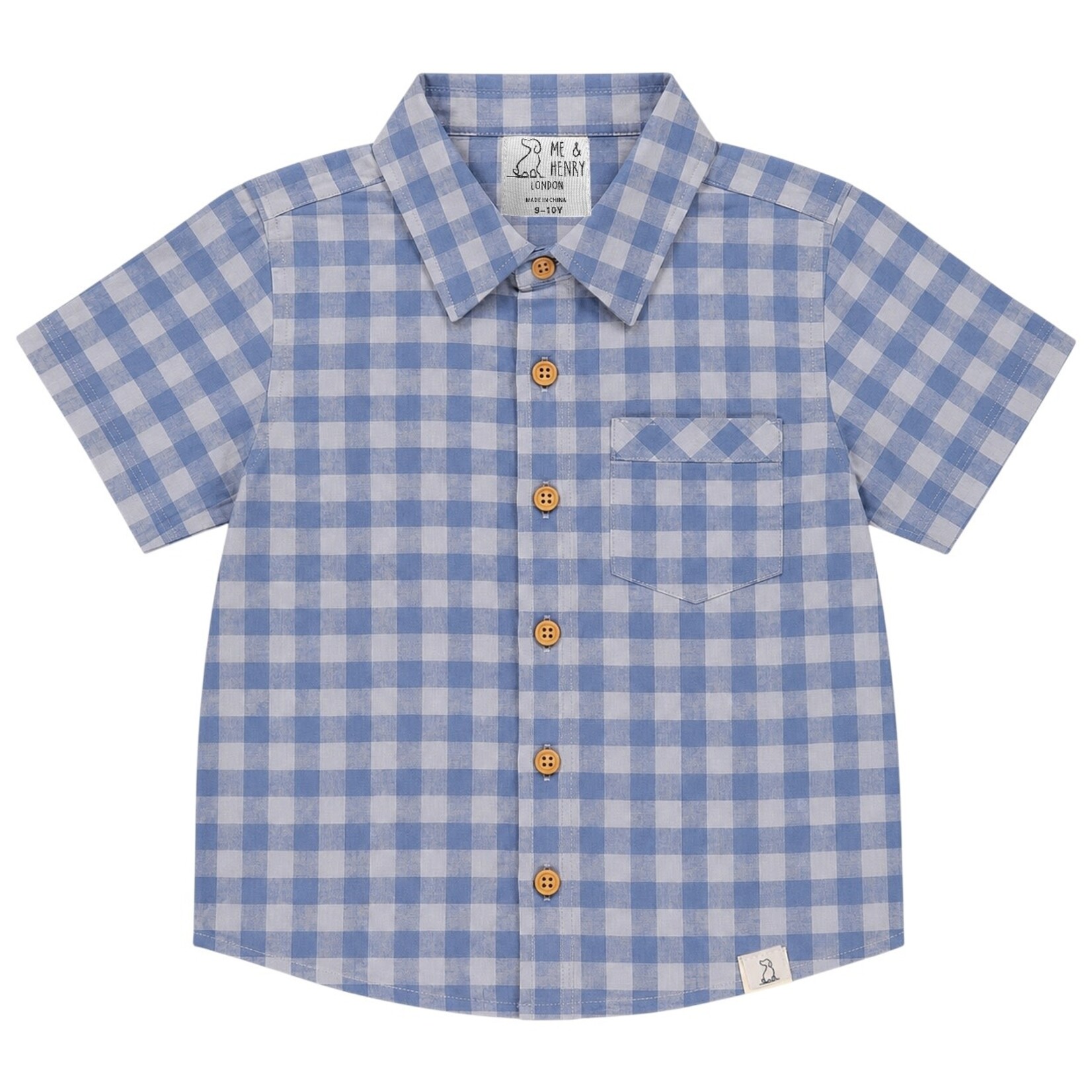 Me & Henry Dark Chambray Plaid Newport Shirt