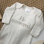Wonderfully Made He Answered Newborn Romper