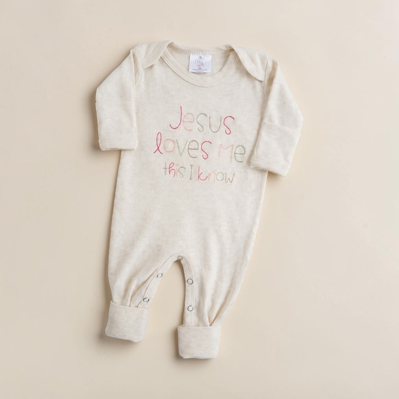 Wonderfully Made Jesus Loves Me Newborn Girl Romper
