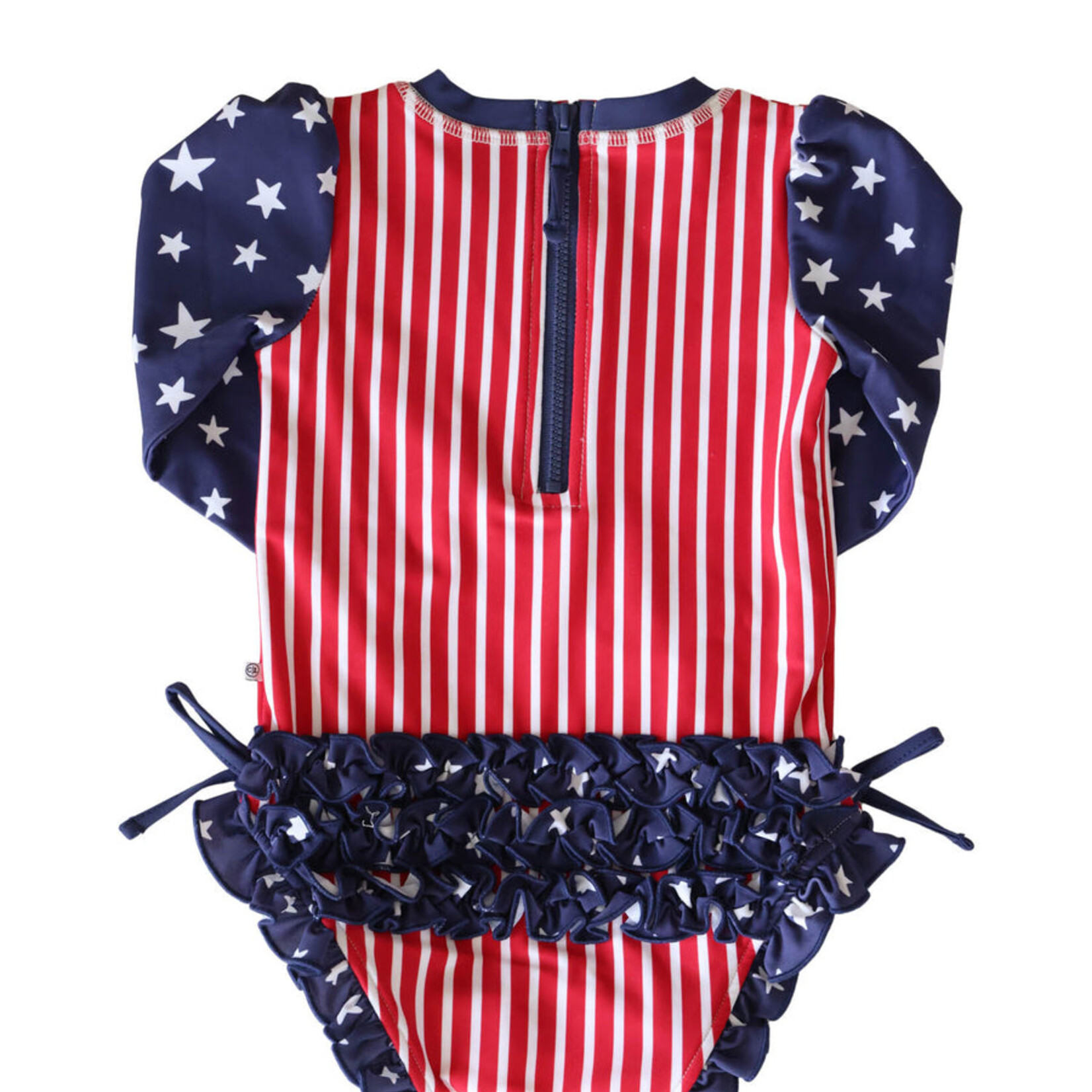 Caden Lane Girls Stars & Stripes Rash Guard Swim