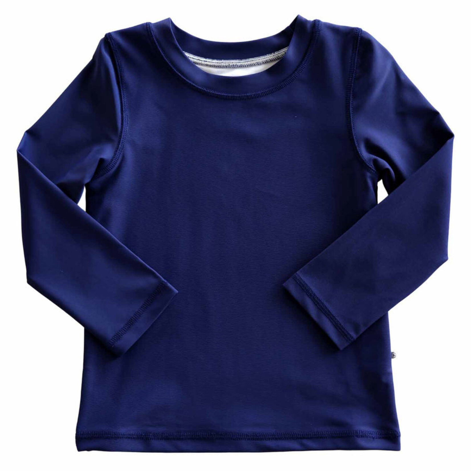 Caden Lane Navy Long Sleeve Rash Guard Swim Top