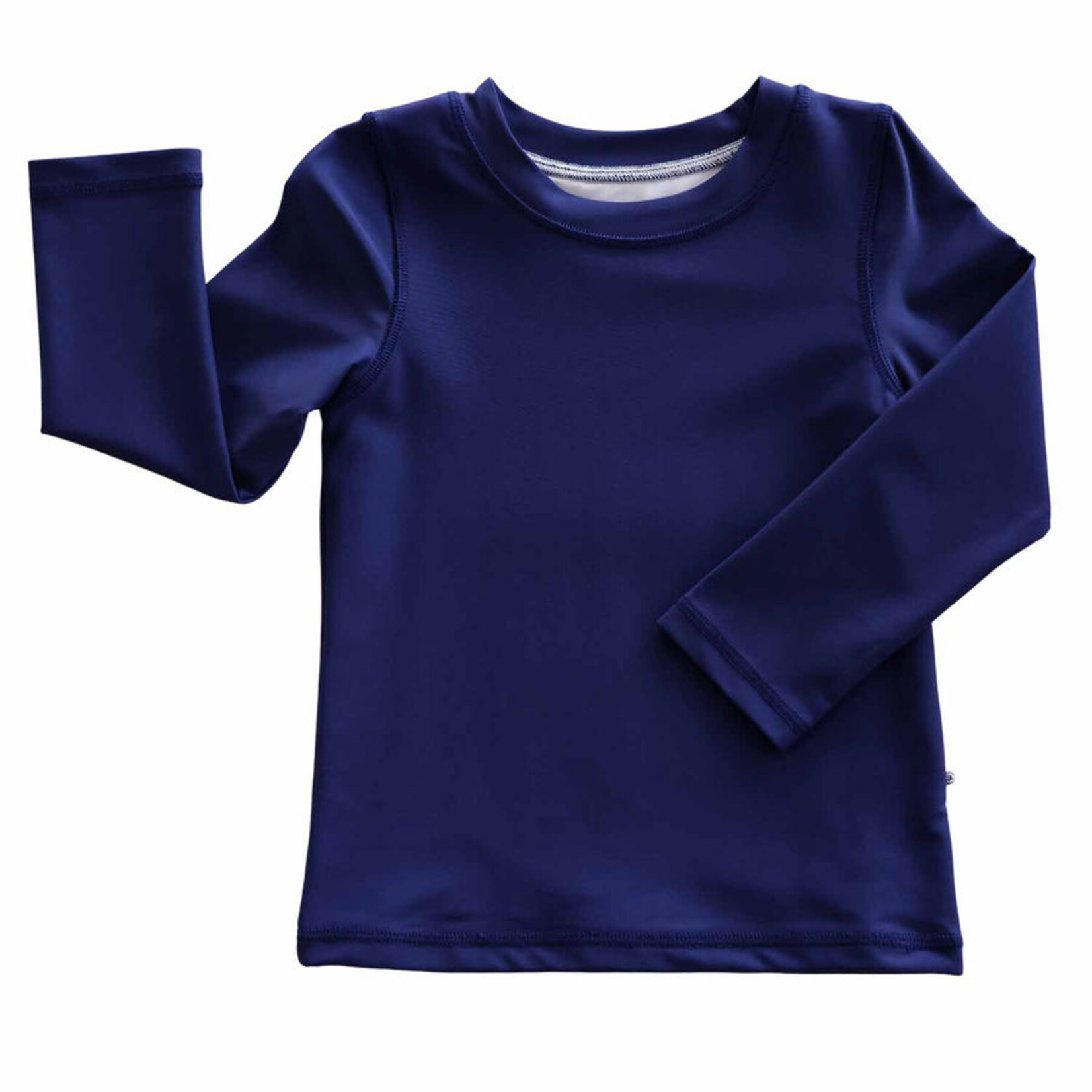 Caden Lane Navy Long Sleeve Rash Guard Swim Top