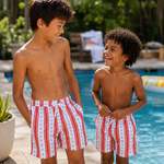 Hamner Hill Boys Stars & Stripes Swim Trunks