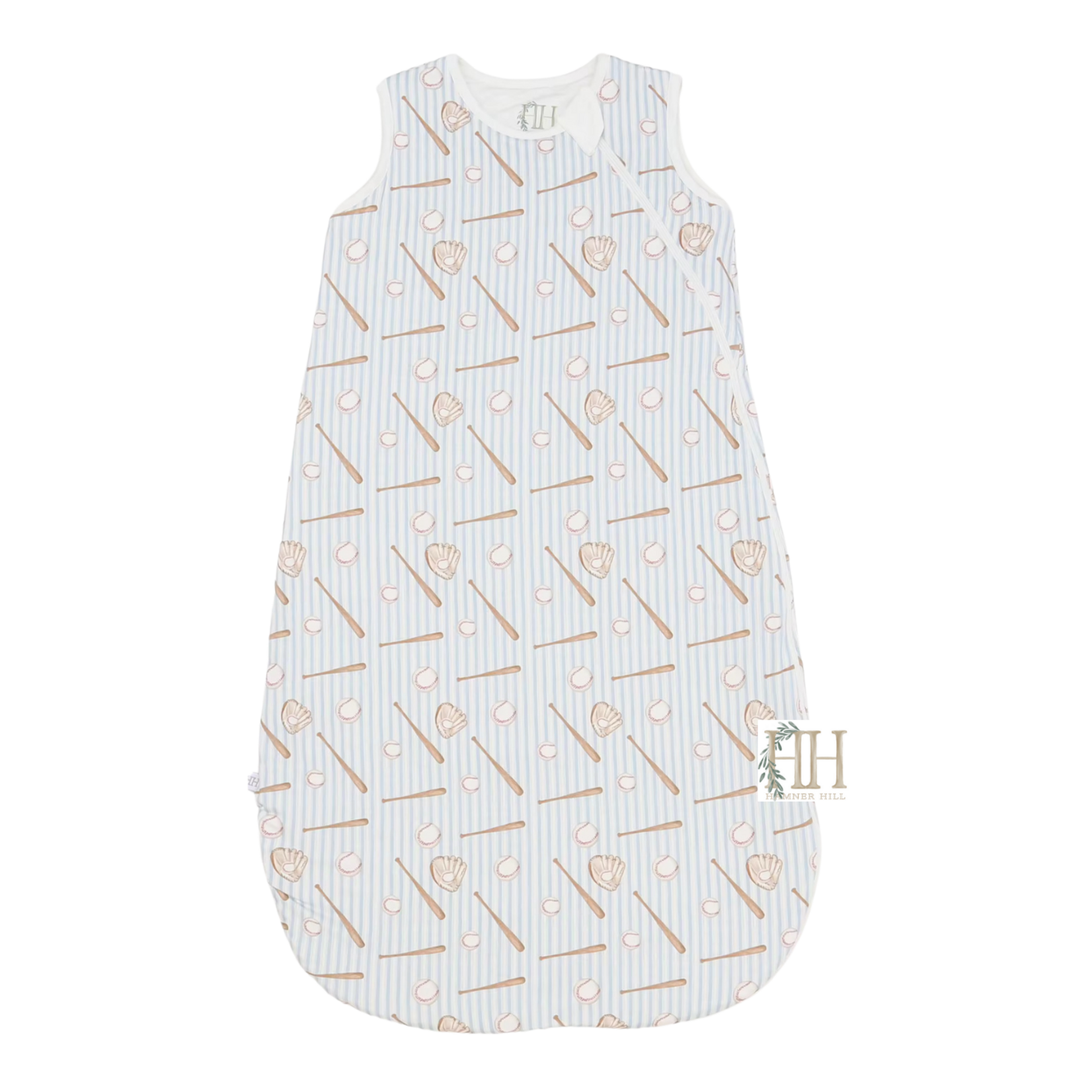 Hamner Hill Baseball Zipper Romper