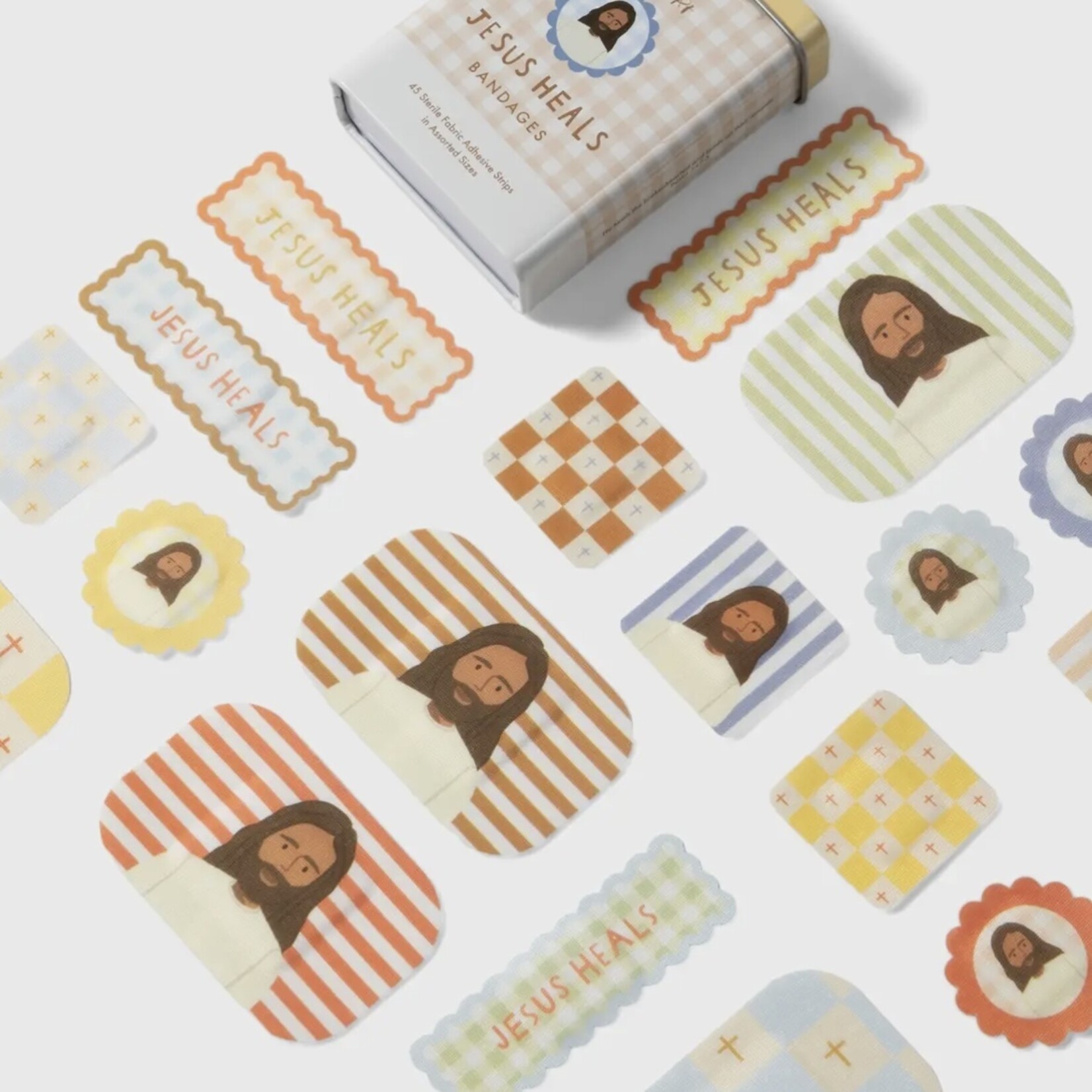 Jesus Heals Scalloped Bandages