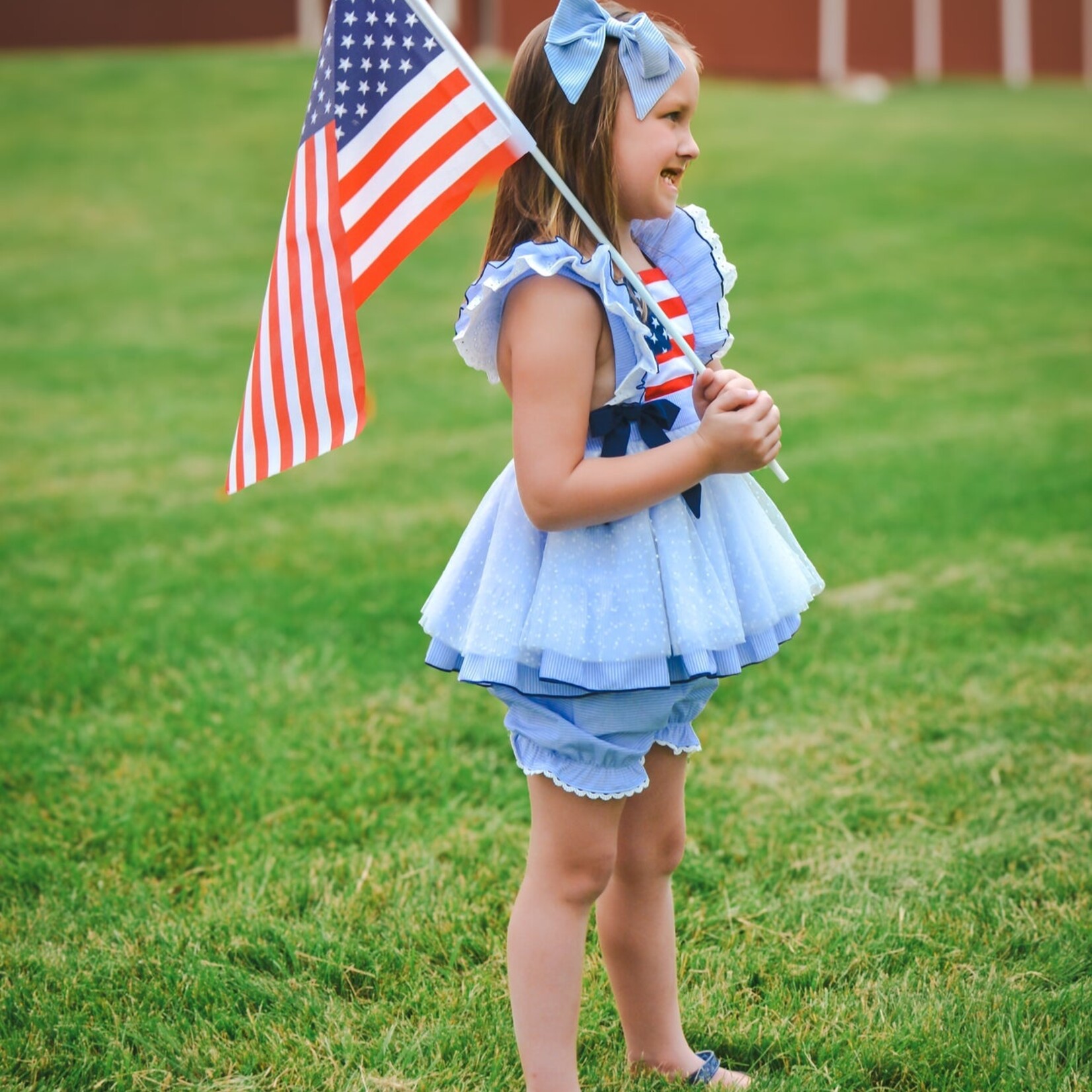Be Girl Clothing Patriotic Sammy Bloomer Set