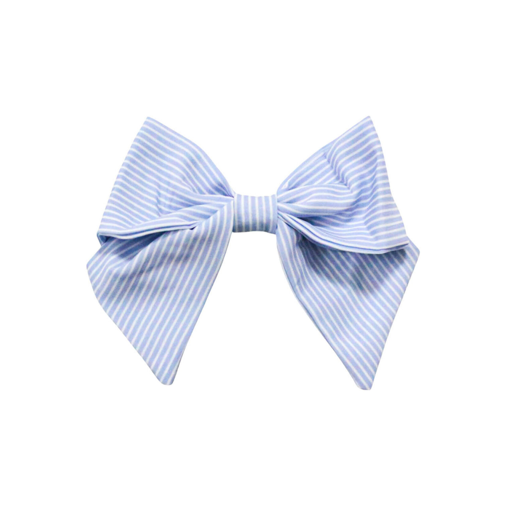 Be Girl Clothing Blue Pinstripe Bow