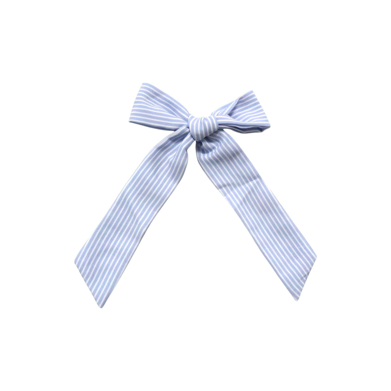 Be Girl Clothing Blue Pinstripe Bow