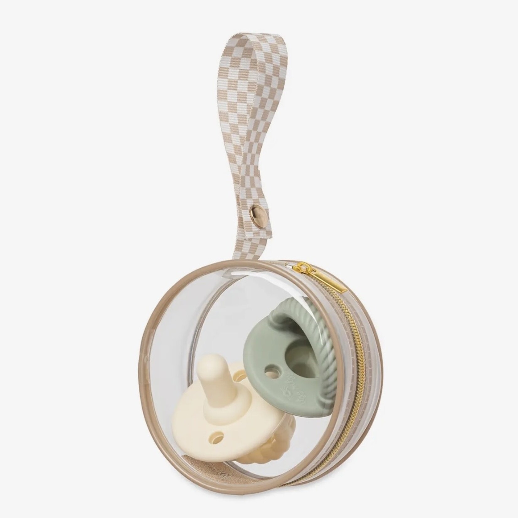 Itzy Ritzy Checkered Paci Case