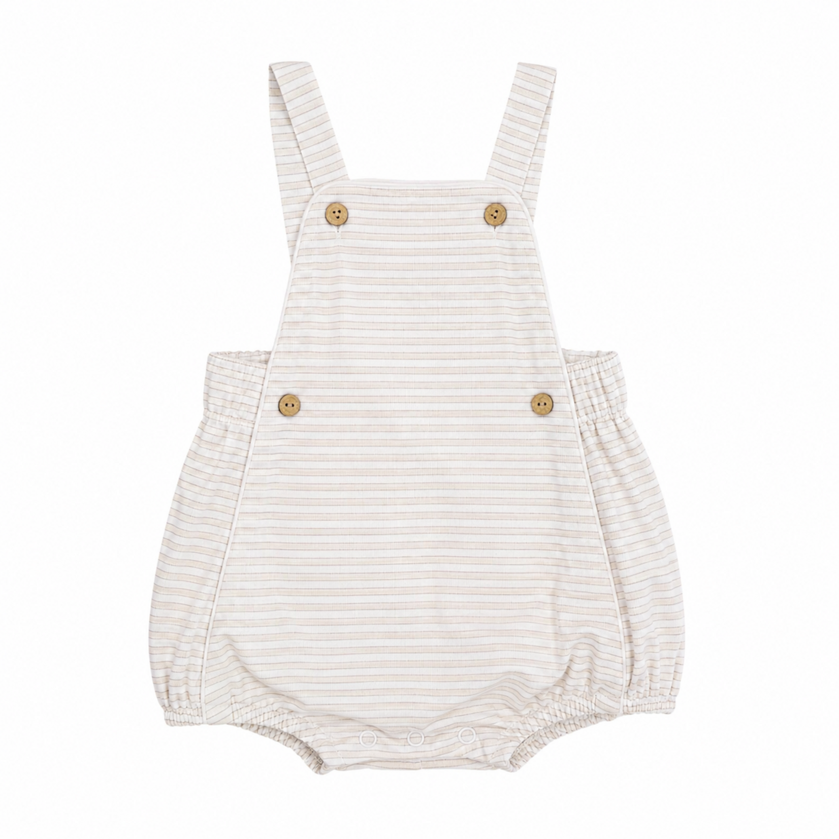Be Girl Clothing Neutral Stripe Overhaul Romper