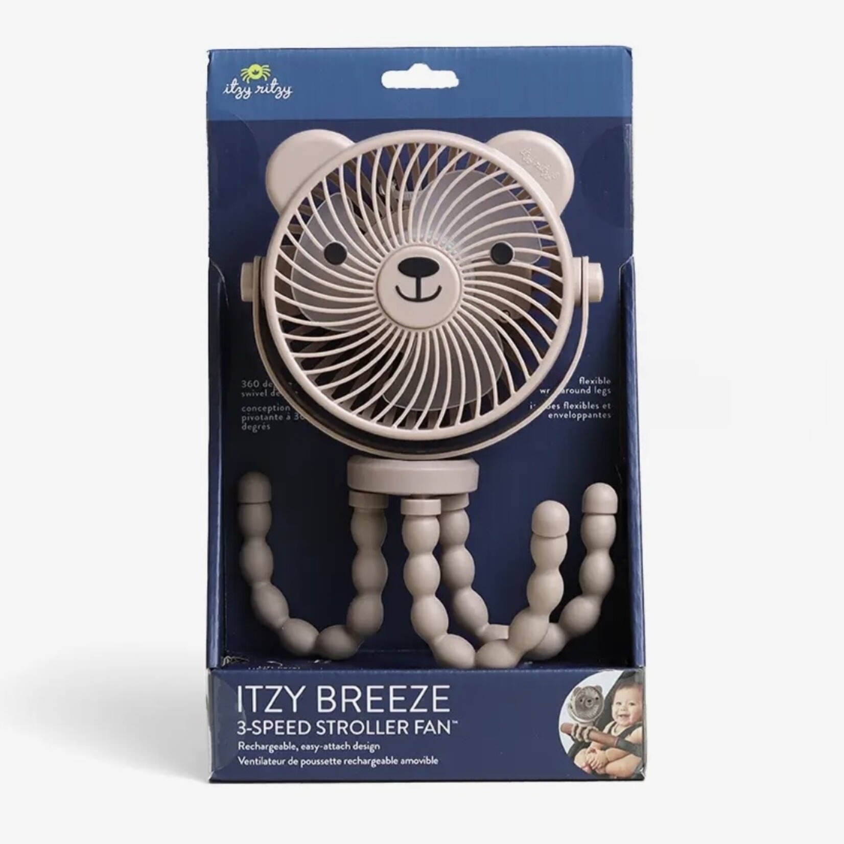 Itzy Ritzy Itzy Breeze Stroller Fan - Taupe