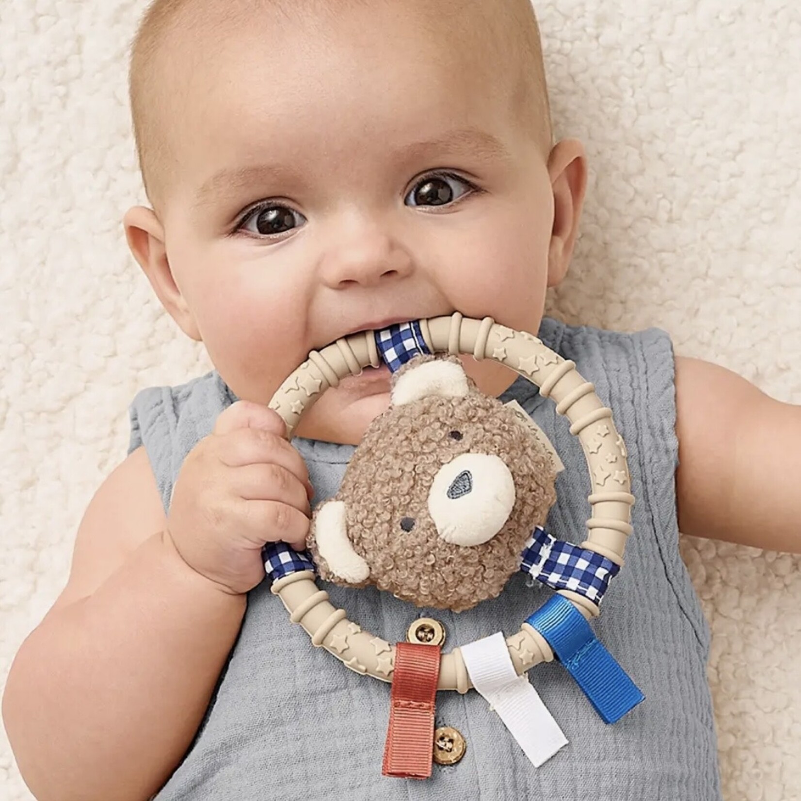 Itzy Ritzy Bear Teething Ring Pal