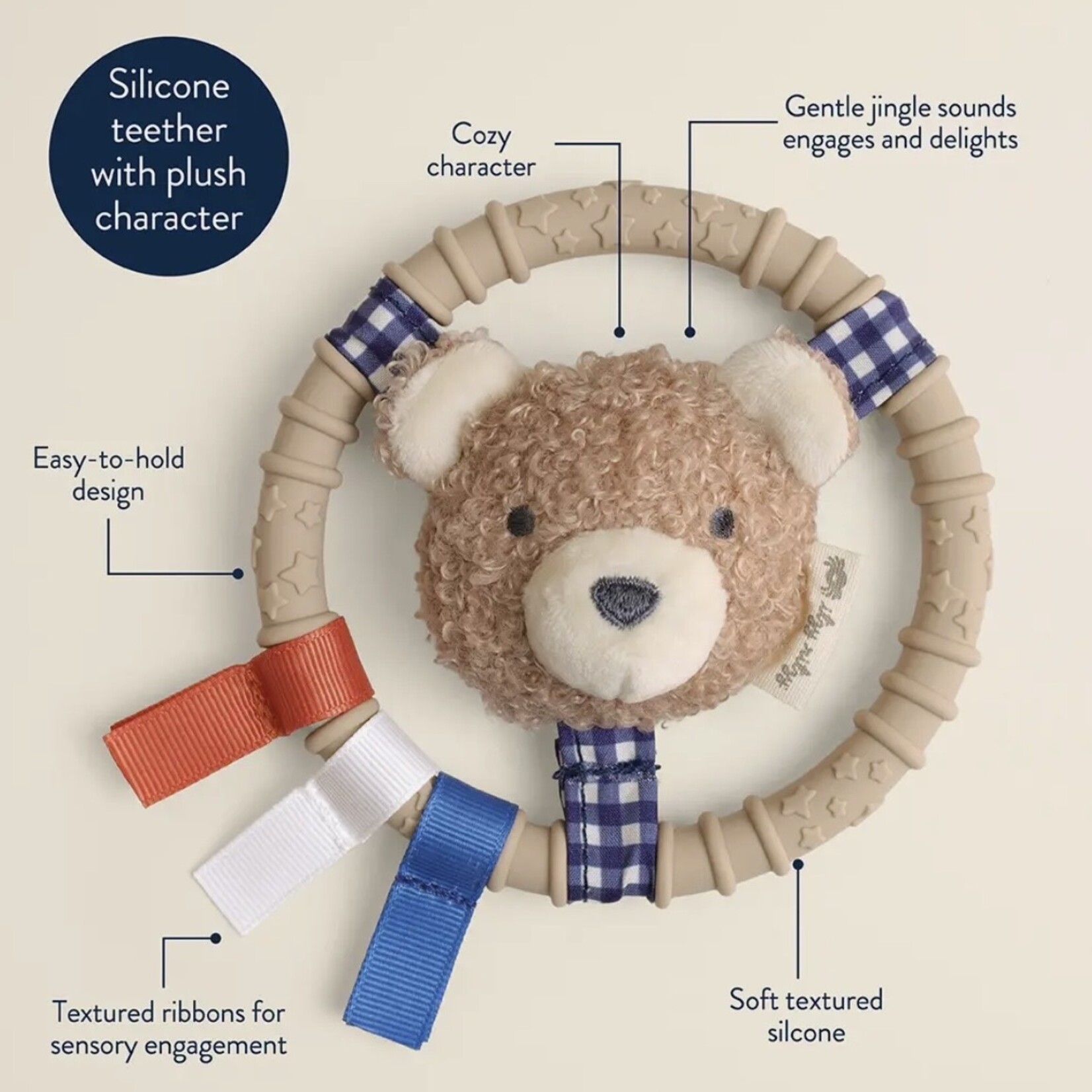 Itzy Ritzy Bear Teething Ring Pal
