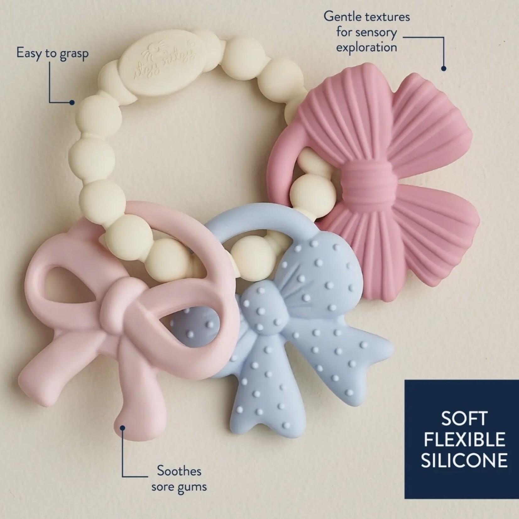 Itzy Ritzy Trio Bows Teether