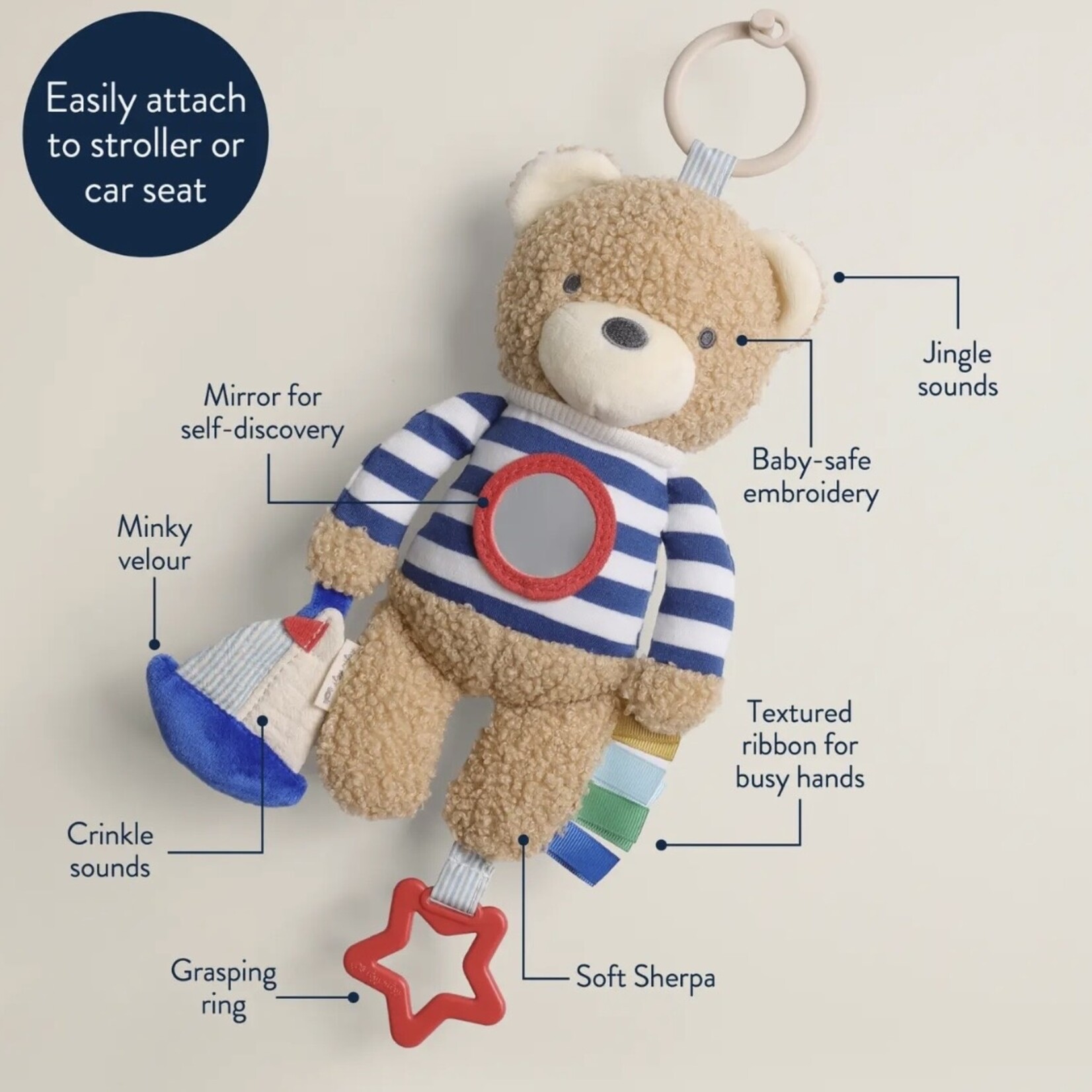 Itzy Ritzy Nautical Traveler Bear