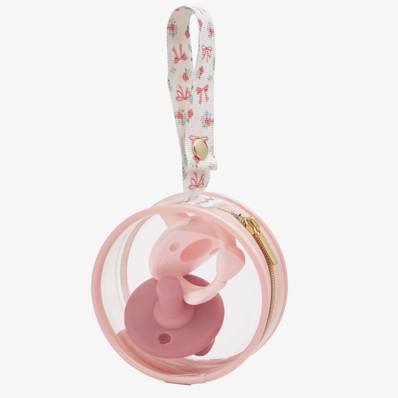 Itzy Ritzy Ribbons + Roses Paci Case