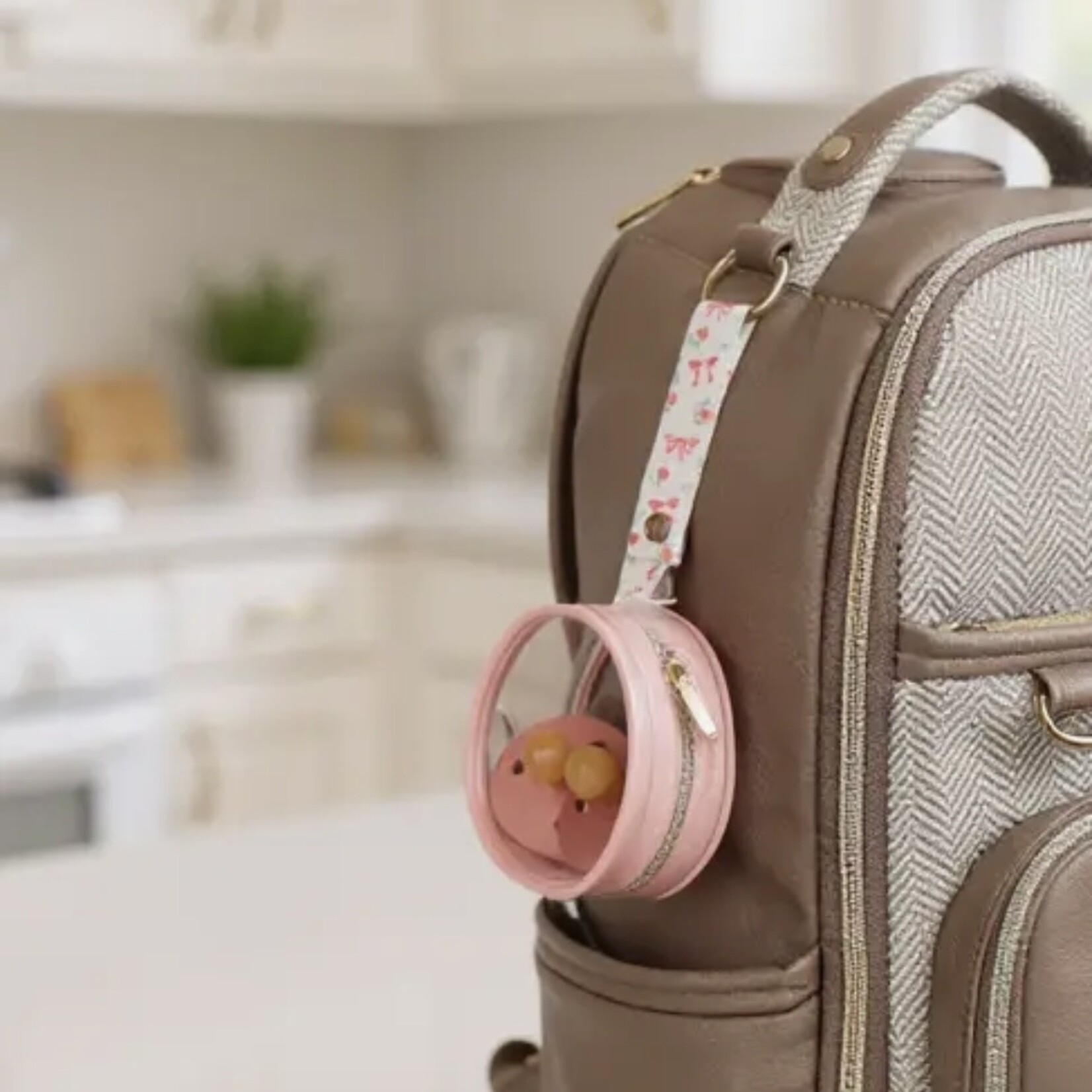 Itzy Ritzy Ribbons + Roses Paci Case