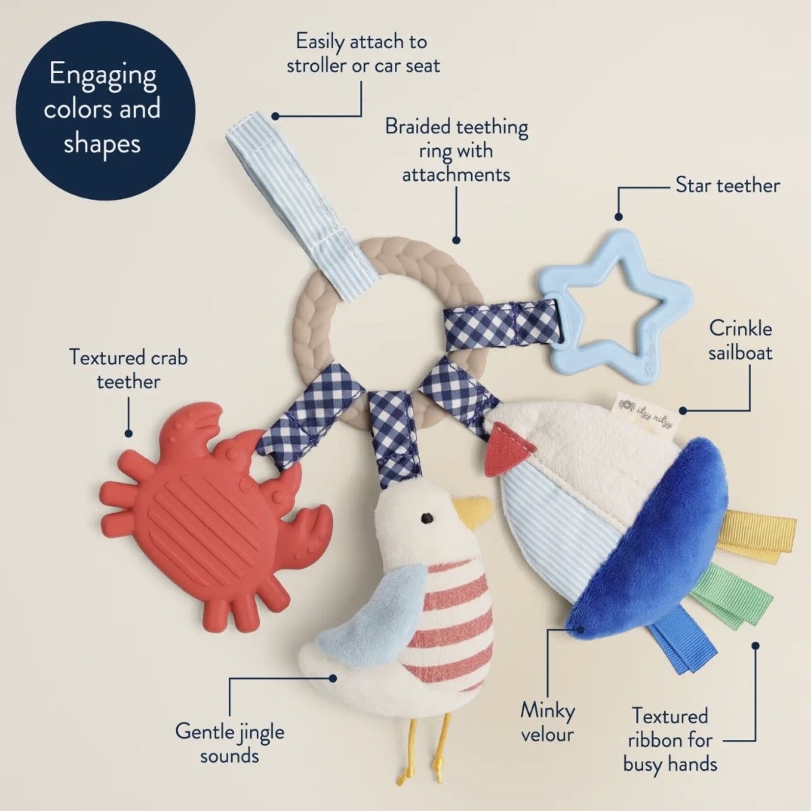 Itzy Ritzy Nautical Busy Ring