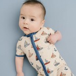 Little One Shop Nautical Sails Short Romper