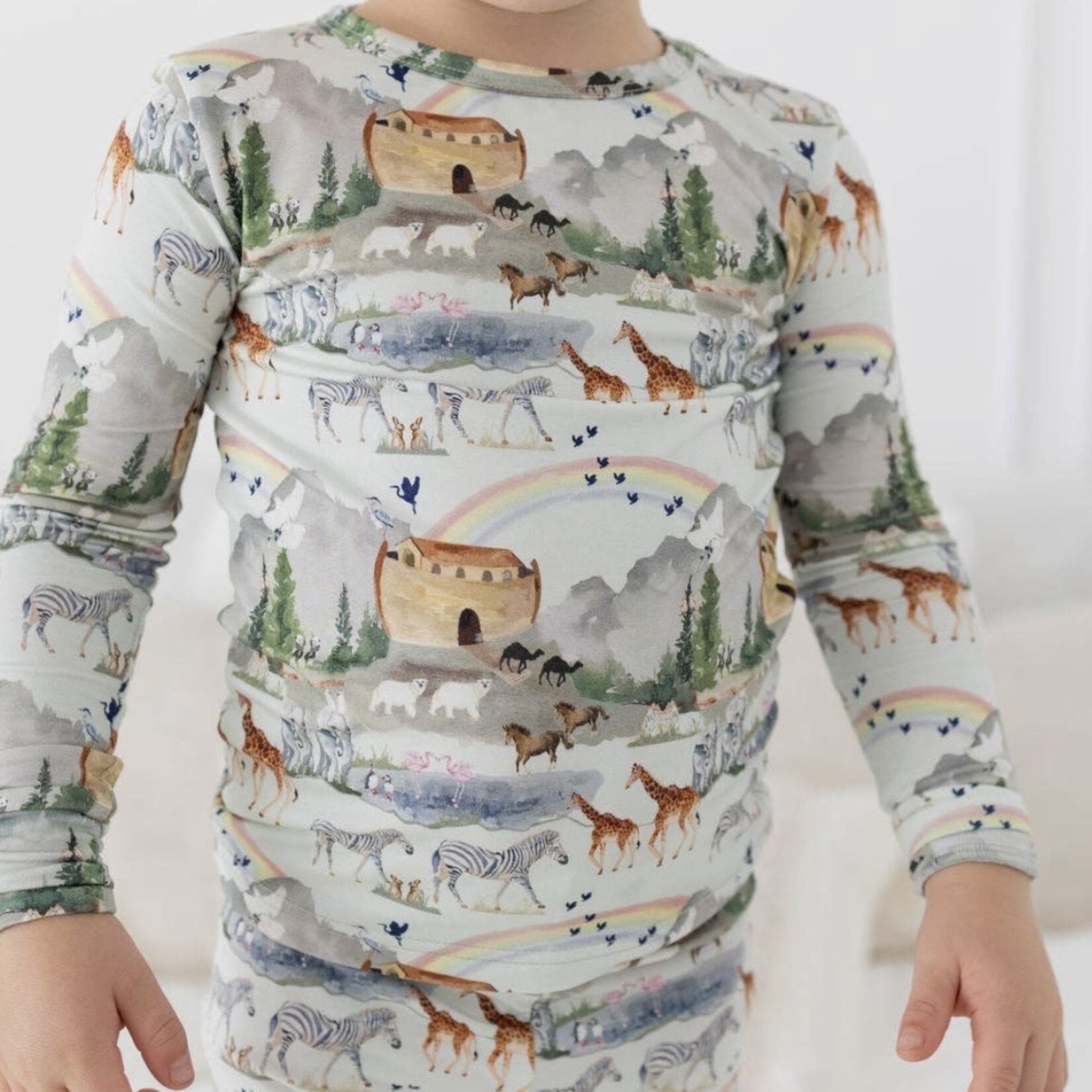 Tiny Revival Co. Noak's Ark Bamboo PJ Set