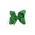 5.5" Emerald Glitter Bow