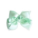 4.5" Powder Mint Organza Layered Bow