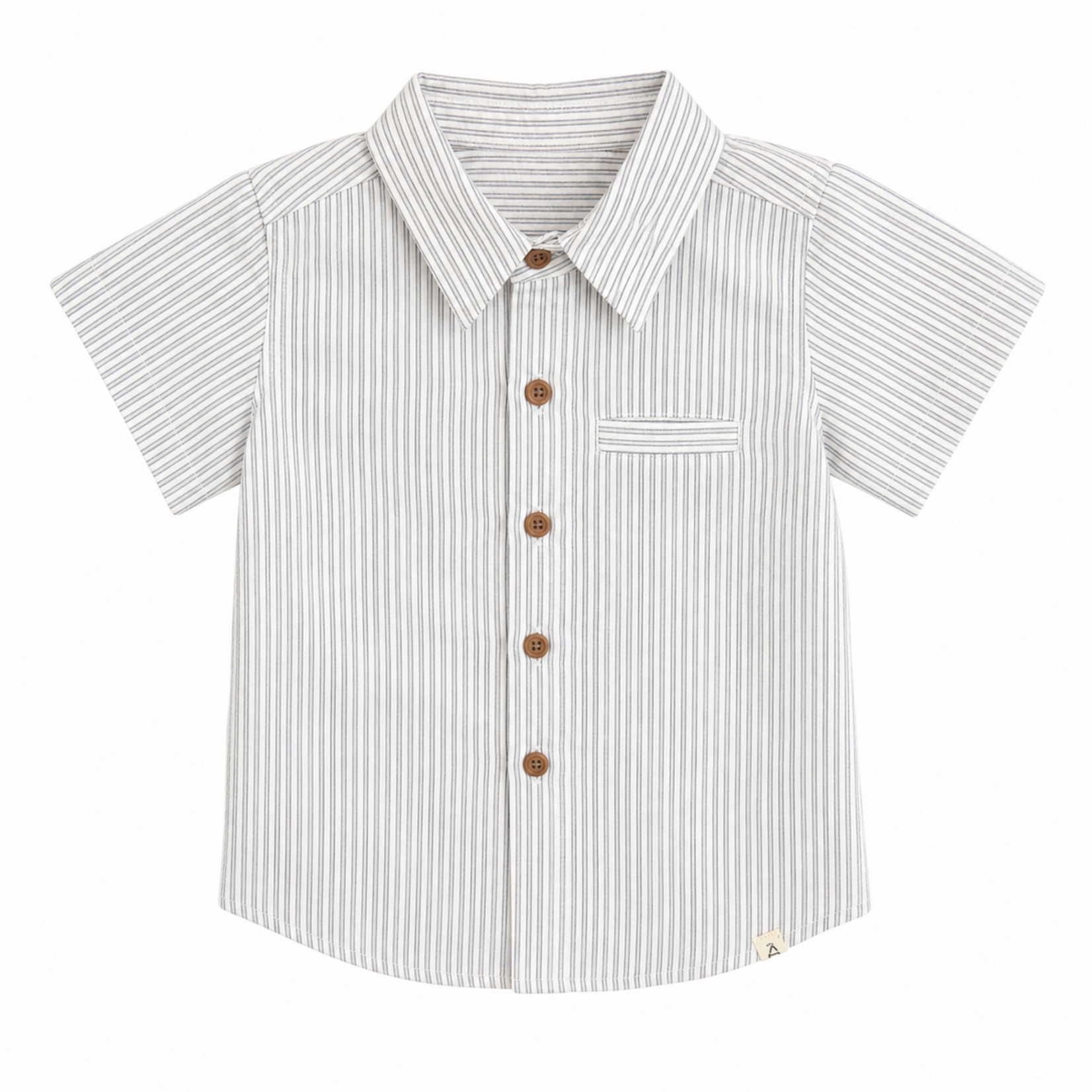 Me & Henry Grey Double Stripe Newport Shirt