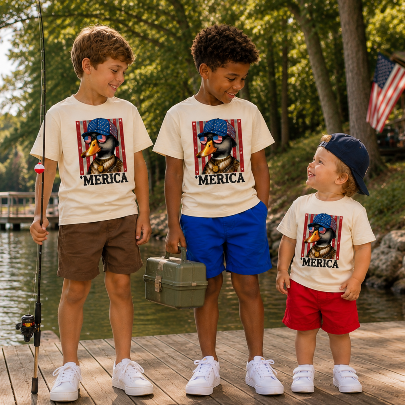 Southern Backroad Tees 'Merica Mallard Duck Shirt