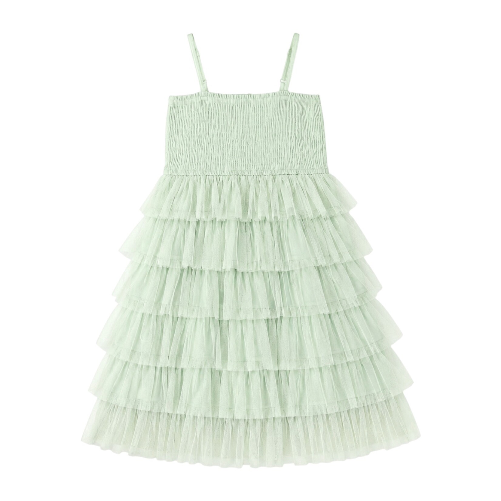 Yo Baby Mint Full Tiered Tulle Dress