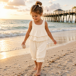 Yo Baby Light Cream Pantaloon Set
