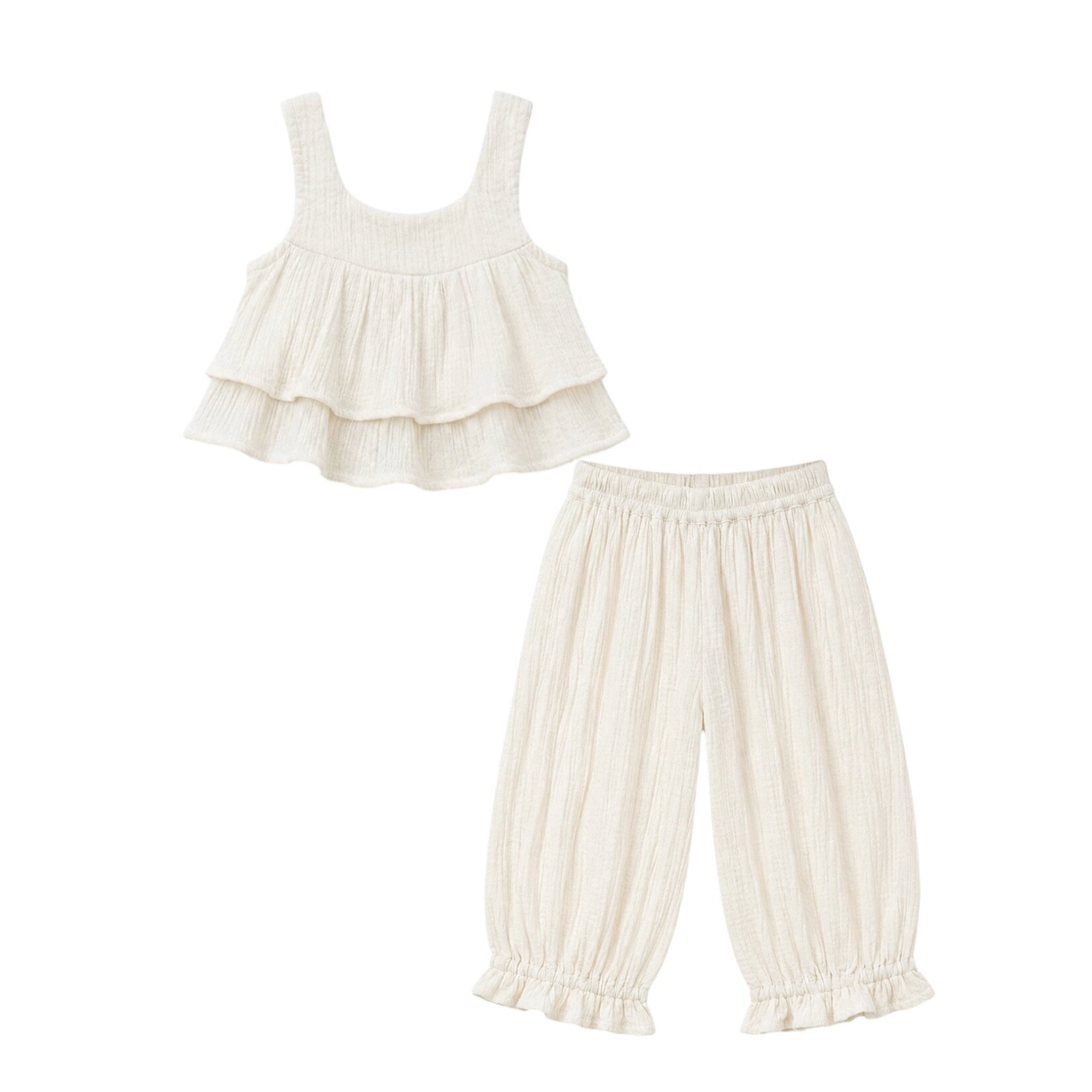 Yo Baby Light Cream Pantaloon Set