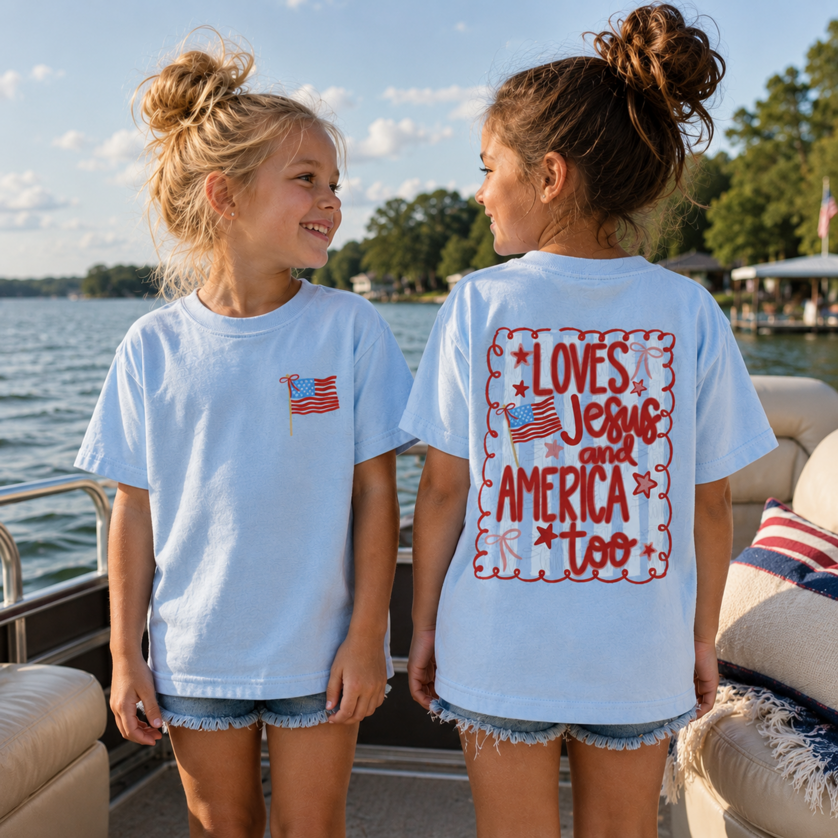 Loves Jesus & America Tee