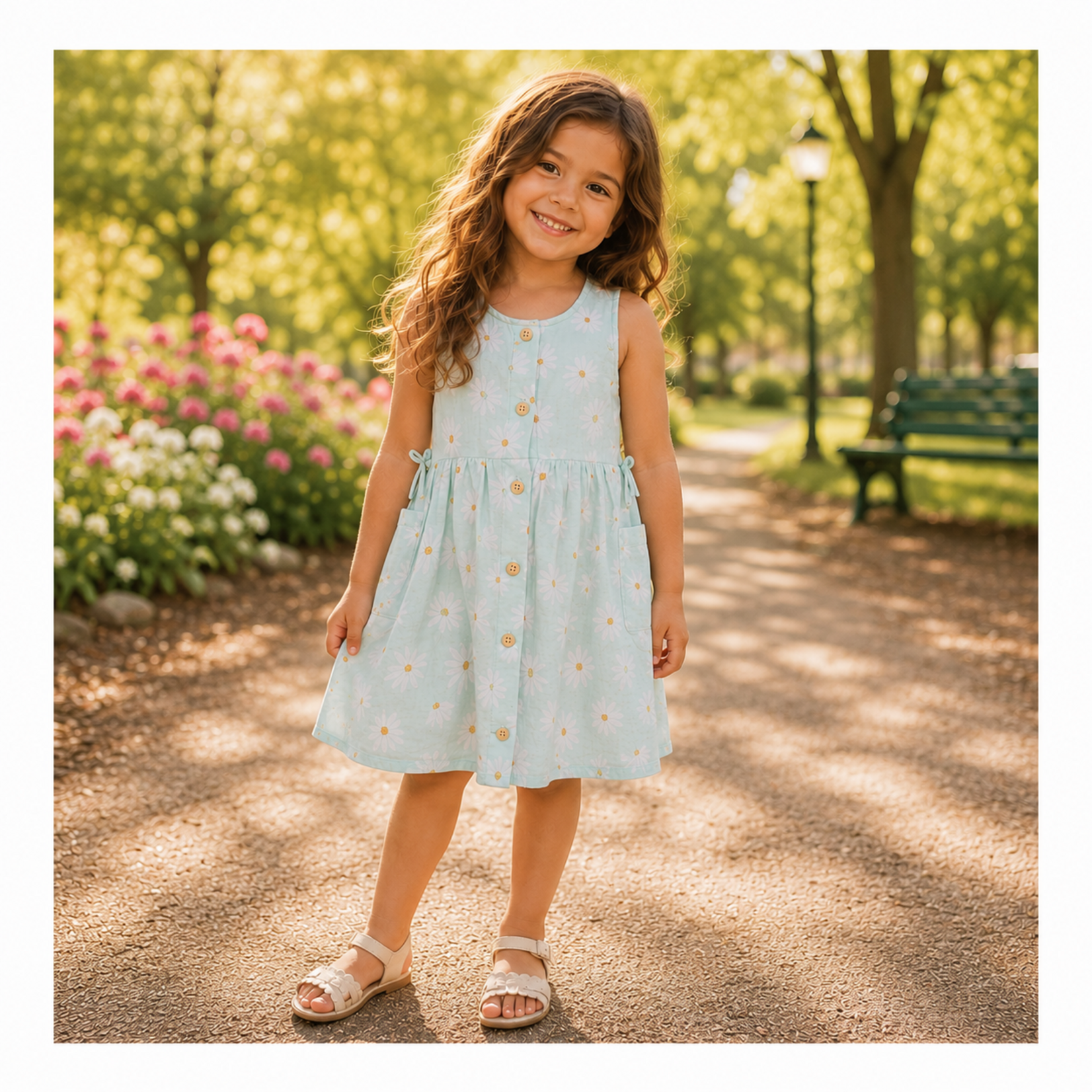 Ettie + H Daisies Gauze Dress