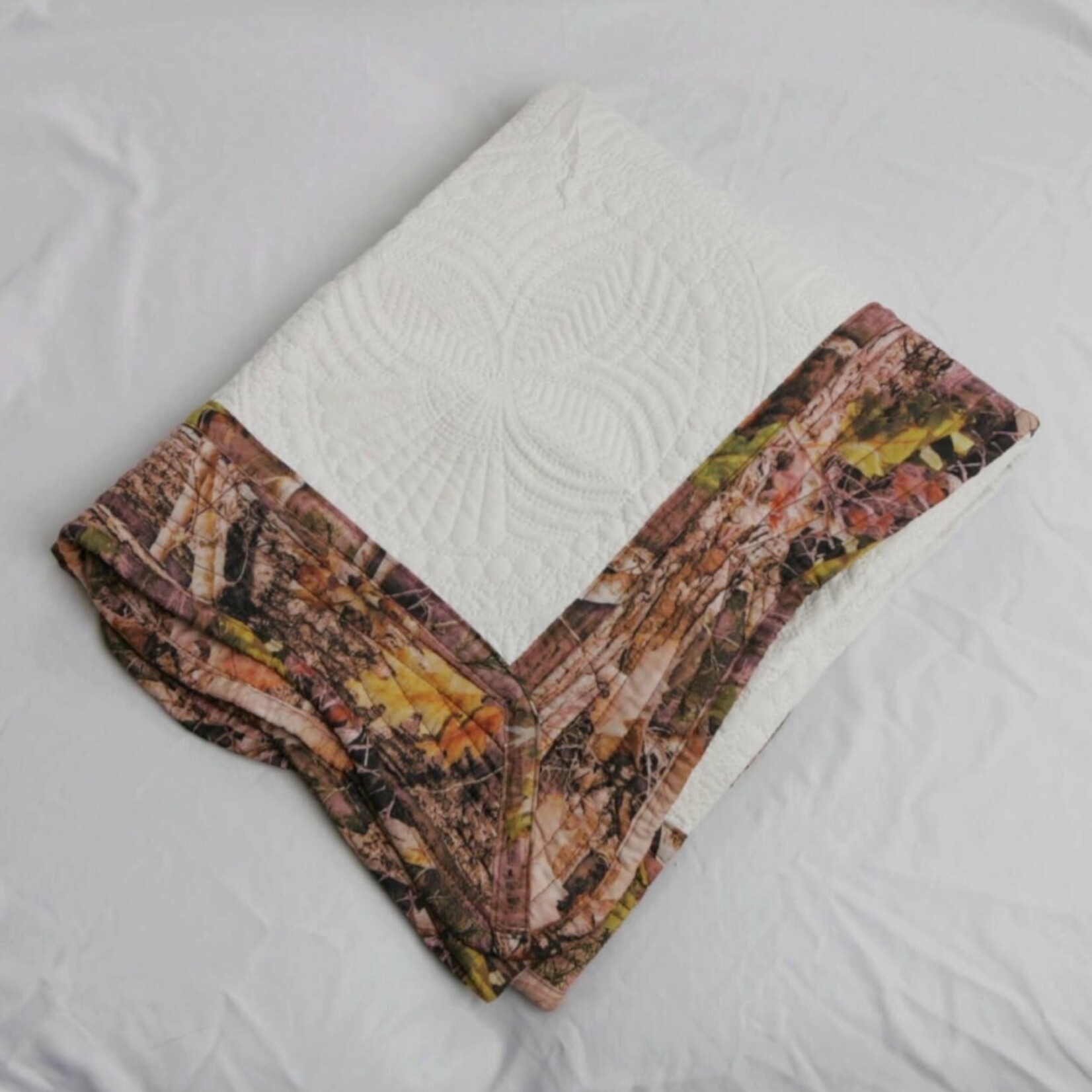 Camouflage Trim Heirloom Quilt