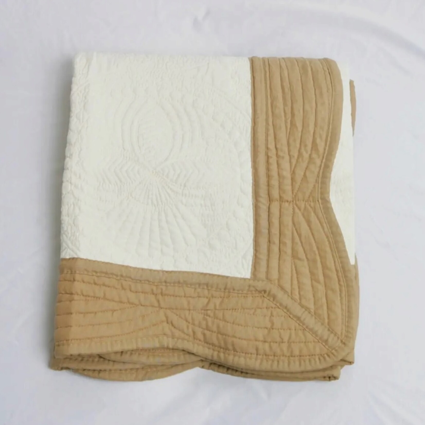 Khaki Trim Heirloom Quilt