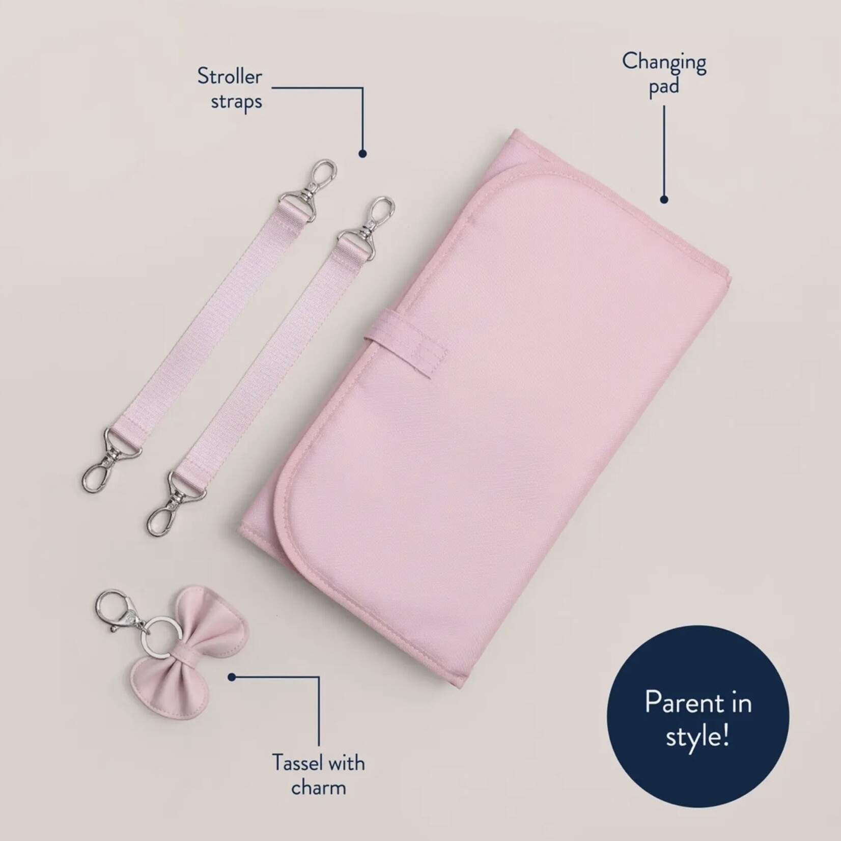 Itzy Ritzy Ribbons & Roses Boss Plus Diaper Bag Backpack